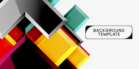 Fototapeta premium Glossy arrows geometric background