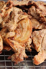 Roasted pork is delicious at street food