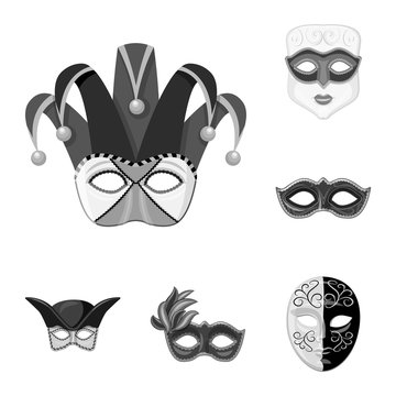set of carnival masks