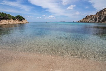 Panorama of Cala Sambuco in Sardinia