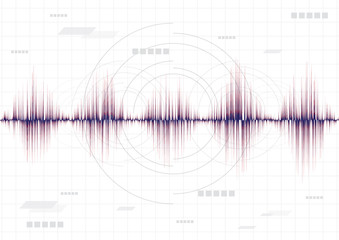 line soundwave abstract background