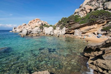 Panorama of Cala Spinosa in Sardinia