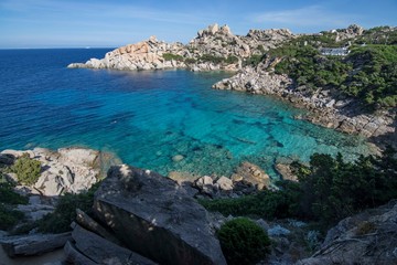 Panorama of Cala Spinosa in Sardinia