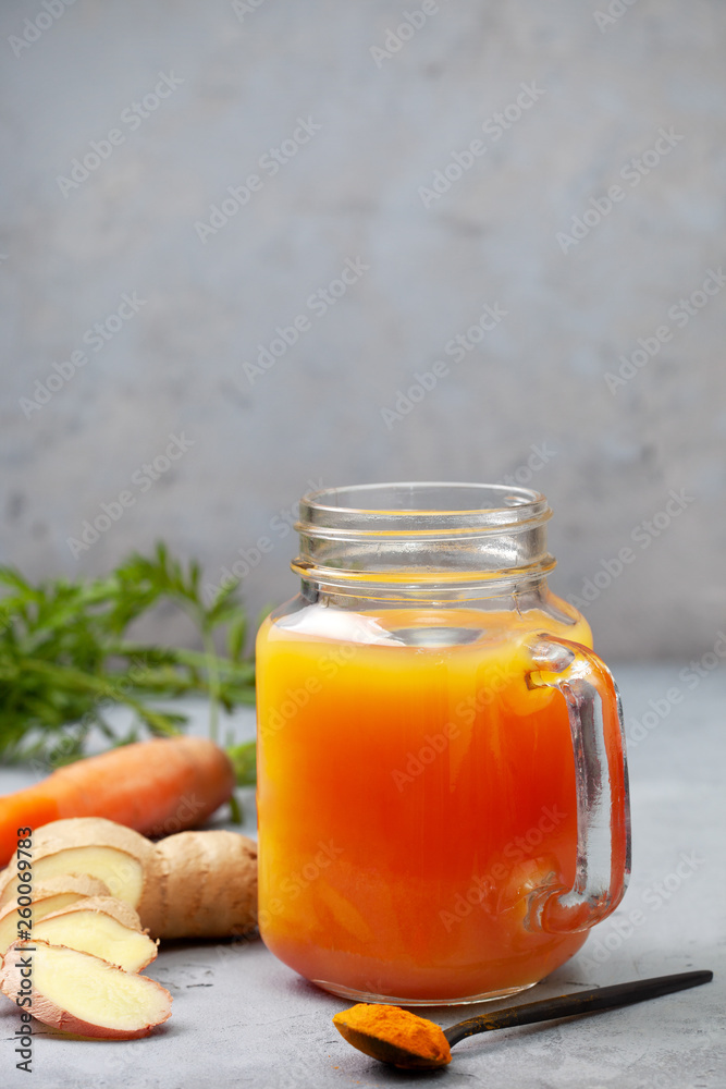 Canvas Prints carrot detox drink