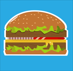 burger, hamburger, food, beef, onion, tasty, snack, sauce, background, grilled, fast, cheese, meal, lettuce, tomato, meat, sandwich, fresh, bun, unhealthy, burgers, delicious, fried, isolated, sesame