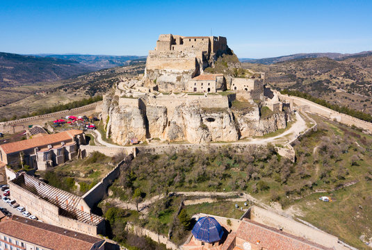Panoramic cityscape of Morella