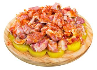 Orejas a la gallega - spanish dish. Roast pigs ears with spice