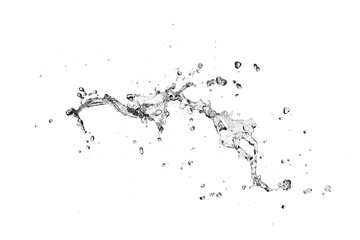 water Splash On white  Background