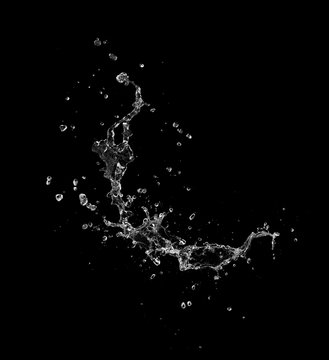 water splash isolated.