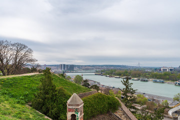 Panorama view from Kalemegdan in Belgrade