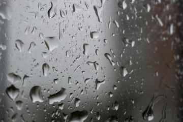Drops in the window