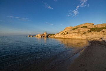 Sunset on La Licciola Beach in Sardinia