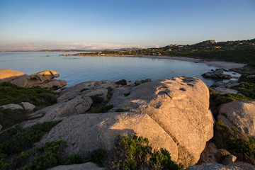 Sunset on La Licciola Beach in Sardinia