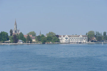 Fototapeta na wymiar Stadtpanorama Konstanz am Bodensee