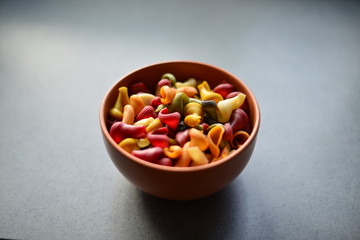 Italian colored pasta