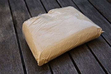 A stash of brown heroin concept image. 