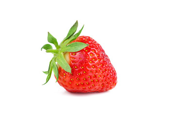 Strawberry on the white background.