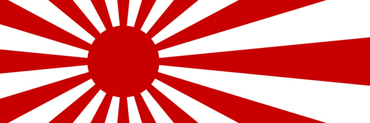 horizontal rising sun flag for pattern and background