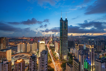 Fototapeta na wymiar shenzhen city skyline