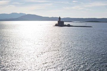 Lighthouse of Olbia in Sardinia