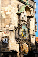 Obraz premium Horloge in Prague
