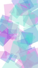 Obraz premium Multicolored translucent hexagons on white background. Vertical image orientation. 3D illustration