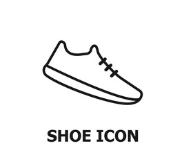 Running shoes icon vector 