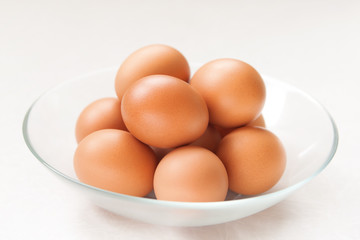 The  plateful of  fresh eggs