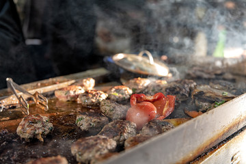 Kebabs at Carmel market