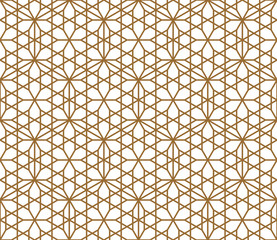 Seamless pattern based on Japanese ornament Kumiko