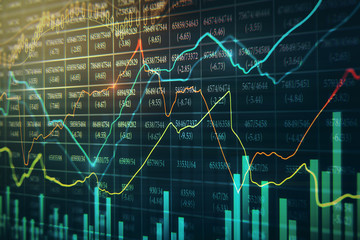 Creative forex chart background