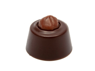 exclusive chocolate sweets isolated on the white