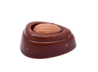 exclusive chocolate sweets isolated on the white