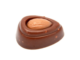 exclusive chocolate sweets isolated on the white