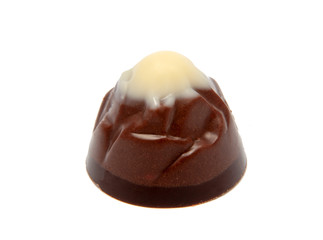 exclusive chocolate sweets isolated on the white