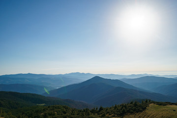 Landscape of the Ukrainian Carpathian Mountains, Chornohora