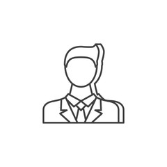Businessman Thin Line Vector Icon