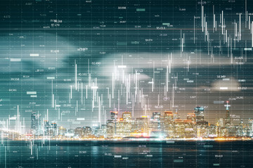 Finance and stats concept