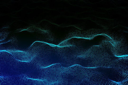 Digital wave texture