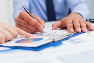 Financial analysis concept