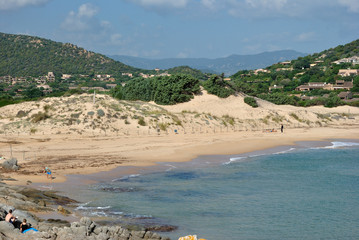 La spiaggia di Porto Campana a Chia