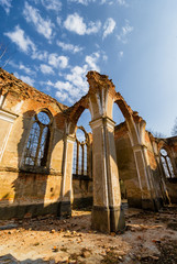 Ruiny kościoła św.Antoniego w Jałówce - obrazy, fototapety, plakaty
