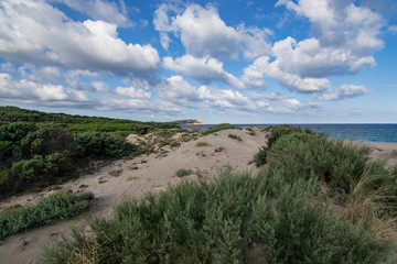 Panorama of Rena di Matteu Beach