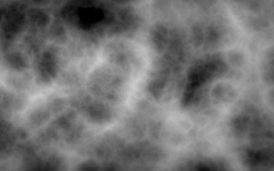 Background of abstract gray color smoke isolated on black color background. The wall of gray fog. 3D illustration