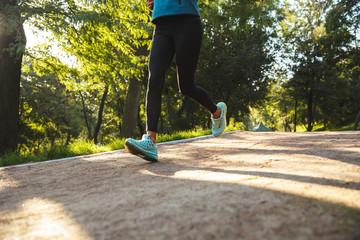 Cropped image of a young fitness woman