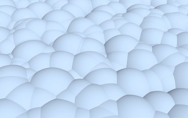 3d rendering picture of blue balls. Abstract wallpaper and background. 3D illustration