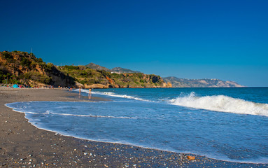 Obraz premium Nice beach in Nerja, Spain