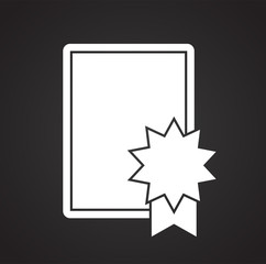 Awards icon on background for graphic and web design. Simple vector sign. Internet concept symbol for website button or mobile app.