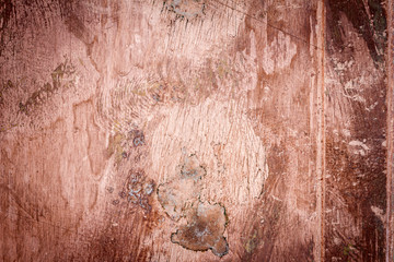 Scratched dirty dusty copper plate texture, old metal background