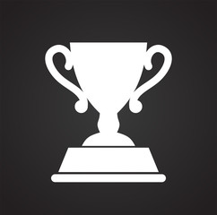 Awards icon on background for graphic and web design. Simple vector sign. Internet concept symbol for website button or mobile app.